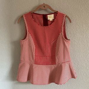 Anthropologie peplum top